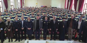 Η Σχολή Πυροσβεστών Τσοτυλίου έκοψε την Βασιλόπιτα. Βίντεο και φωτογραφίες