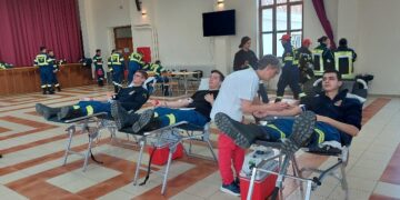 Αγιασμός – Εθελοντική αιμοδοσία Παραρτήματος Σχολής Πυροσβεστών Τσοτυλίου