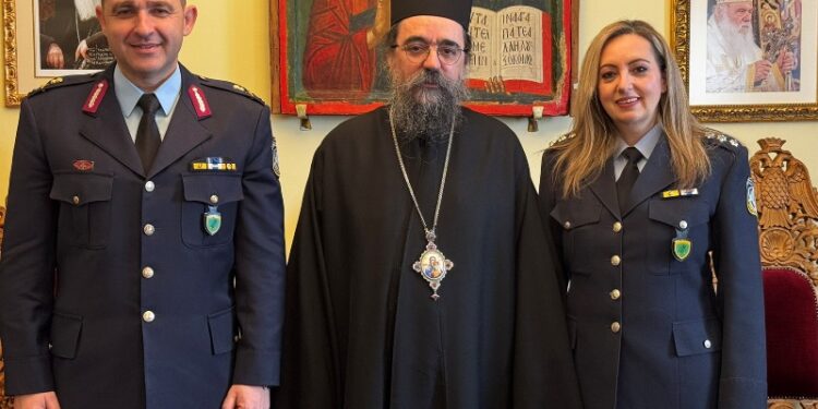 Εθιμοτυπική επίσκεψη του Νέου Γενικού Περιφερειακού Αστυνομικού  Διευθυντή Δυτικής Μακεδονίας στο Μητροπολίτη Καστοριάς 