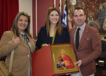 Συνάντηση του Δημάρχου Καστοριάς Γιάννη Κορεντσίδη με την Υπουργό Παιδείας, Θρησκευμάτων και Αθλητισμού Σοφία Ζαχαράκη