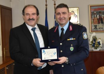 Εθιμοτυπικές επισκέψεις του Γενικού Περιφερειακού Αστυνομικού Διευθυντή Δυτικής Μακεδονίας στον Αντιπεριφερειάρχη και Δήμαρχο Φλώρινας 