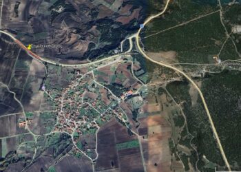 Κοζάνη: Καθίζηση του οδικού Δικτύου στη Διασταύρωση Εθ.Ο. (3) – Τριγωνικό – Ρύμνιο