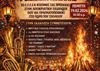 Αποκριάτικη εκδήλωση Ε.Ε.Ε.Ε.Κ. Κοζάνη