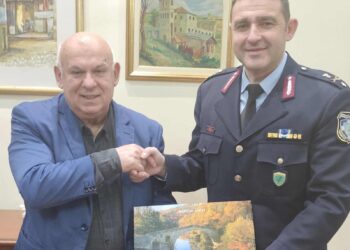 Συνάντηση του Δημάρχου Γρεβενών με τον νέο Γενικό Περιφερειακό Αστυνομικό Διευθυντή Δυτ. Μακεδονίας
