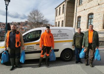 Η κυνηγετική ομάδα Αετών Βοΐου, προσέφερε στο Συσσίτιο της Μητρόπολης