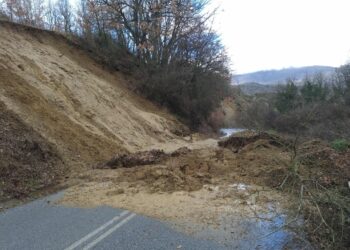 Βόιο: Κατολίσθηση στο δρόμο της Πλατανιάς. Προσωρινή απαγόρευση κυκλοφορίας