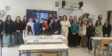 Ο πρωταθλητής Δημήτρης Σελέτης εμπνέει τους μαθητές του Γυμνασίου Σιάτιστας