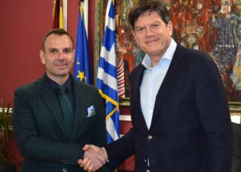 Συνάντηση εργασίας του Δημάρχου Καστοριάς με τον Επικεφαλής της Αντιπροσωπείας της Ε.Ε. στη Βόρεια Μακεδονία