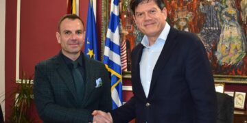 Συνάντηση εργασίας του Δημάρχου Καστοριάς με τον Επικεφαλής της Αντιπροσωπείας της Ε.Ε. στη Βόρεια Μακεδονία