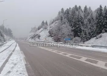 Χιόνισε στην Κεντρική Ελλάδα [εικόνες & βίντεο]