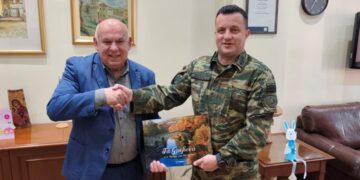 Συνάντηση του Δημάρχου Γρεβενών με τον νέο Διοικητή της 9ης Μηχανοποιημένης Ταξιαρχίας.