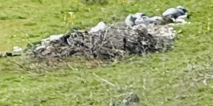 Σιάτιστα: Πέταξαν σακούλες με σκουπίδια ή μπάζα και τα κάλυψαν