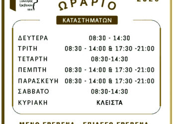 Γρεβενά: Σε ισχύ το θερινό ωράριο λειτουργίας των καταστημάτων της πόλης