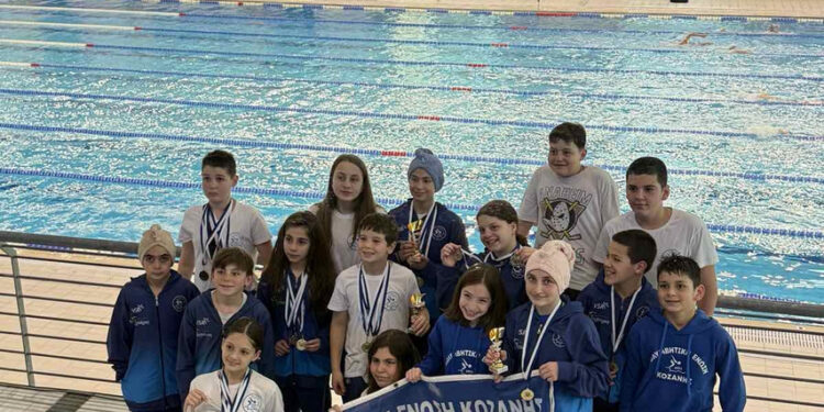 Κολυμβητική Ένωση Κοζάνης: Πρώτη θέση για την Προαγωνιστική στα «Φιλίππεια» της Κάβαλας, με 38 μετάλλια και ρεκόρ αγώνων!