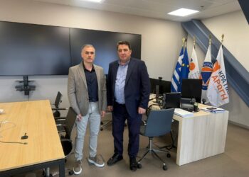 Λάζαρος Γκερεχτές: Συναντηση με τον Γενικό Γραμματέα Αποκατάστασης Φυσικών Καταστροφών και Κρατικής Αρωγής  Πέτρο Καμπούρη