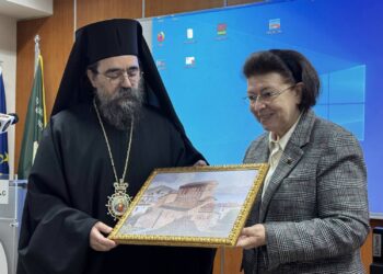 Η Υπουργός Πολιτισμού Λίνα Μενδώνη στην Καστοριά