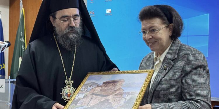 Η Υπουργός Πολιτισμού Λίνα Μενδώνη στην Καστοριά