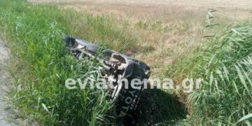 Οδηγός αγροτικού έκανε ελιγμό για να αποφύγει δύο παιδιά με πατίνια και τουμπάρισε
