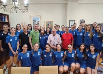 Επίσκεψη της Εθνικής Ομάδας Βόλεϊ Κορασίδων στον Δήμαρχο Γρεβενών ενόψει του BVA U16 Women Volleyball Championships 2026