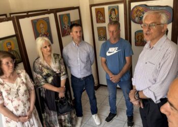 Ξεκίνησε η έκθεση Αγιογραφίας και Ψηφιδωτού στο Τσοτύλι. Φωτογραφίες