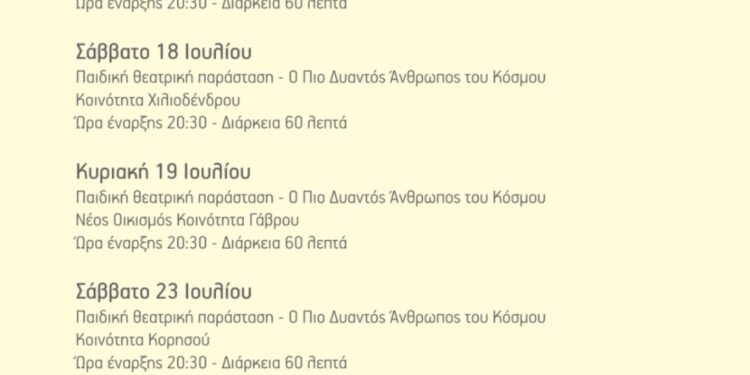 Δήμος Καστοριάς: «Φεστιβάλ Αυλής 2026» – Πρόγραμμα
