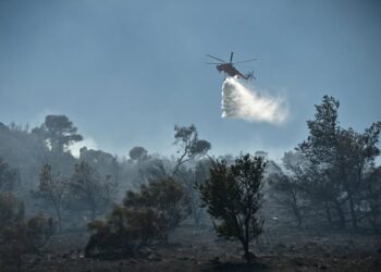 Κοζάνη: Φωτιά σε δύσβατη περιοχή του Αγίου Δημητρίου