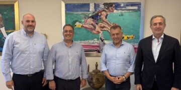 Ο Δήμαρχος Κοζάνης Γιάννης Κοκκαλιάρης στη Γενική Γραμματεία Αθλητισμού για το ταρτάν του ΔΑΚ