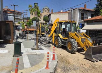 Σιάτιστα: Ξεκίνησαν τα έργα. Κλειστό το κέντρο. Βίντεο και φωτογραφίες