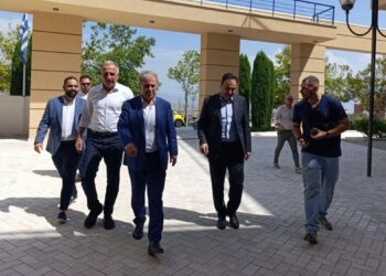 Επίσκεψη  του Υπουργού Ψηφιακής Διακυβέρνησης Δημήτρη Παπαστεργίου και  του Υφυπουργού Ανάπτυξης Σταύρου Καλαφάτη στην Περιφέρεια Δυτικής Μακεδονίας