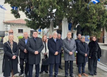 Η Επιμνημόσυνη Δέηση και κατάθεση στεφάνων στη Σιάτιστα. Βίντεο και φωτογραφίες