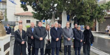 Η Επιμνημόσυνη Δέηση και κατάθεση στεφάνων στη Σιάτιστα. Βίντεο και φωτογραφίες