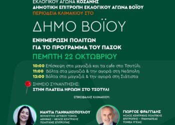 Περιοδεία κλιμακίου του ΠΑΣΟΚ στο Δήμο Βοΐου