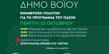 Περιοδεία κλιμακίου του ΠΑΣΟΚ στο Δήμο Βοΐου