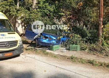 Καστοριά: Τροχαίο ατύχημα με τραυματισμό 23χρονου