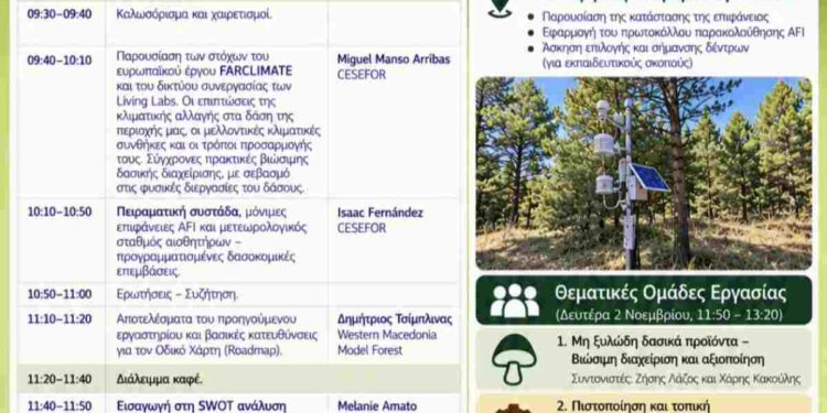 Βόιο: Διήμερη εκδήλωση με τίτλο «Δάση ανθεκτικά στο μέλλον»